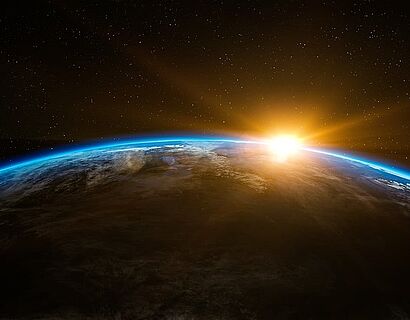 Sunrise above the earth