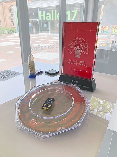 Das Ausstellungsstück zum Startup "HyPhoX" in der ScienceBox