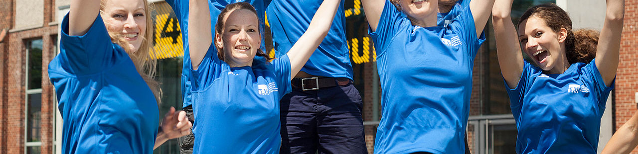 Studenten beim Sport an der TH Wildau