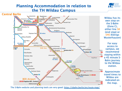 Transport Map to help plan for Accommodation near Wildau