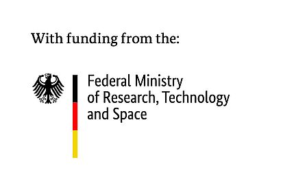 Logo des BMFTR Englisch