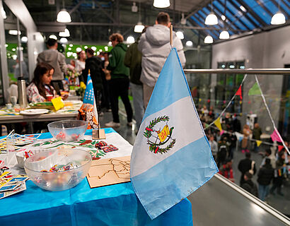 Flag of Guatemala at the International Afternoon 2024 at TH Wildau.