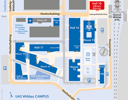 Map of the UAS campus